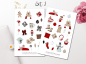 Preview: Girls Christmas Sticker Set